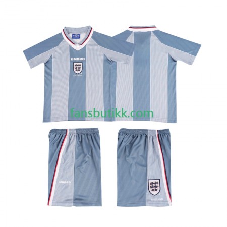 Fotballdrakt England Barn Retro Bortetrøye 1996 Kortermet